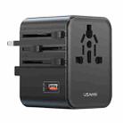 USAMS CC309 25W Dual Type-C and USB-A Ports Universal Travel Charger(Black) - 1