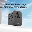 USAMS CC310 70W Three Type-C and Dual USB-A Ports Universal Travel Charger(Black) - 2