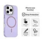 For iPhone 16 Pro Glitter Rhinestones Series Magsafe PC Hybrid TPU Phone Case(Purple) - 2