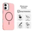 For iPhone 16 Glitter Rhinestones Series Magsafe PC Hybrid TPU Phone Case(Red) - 2