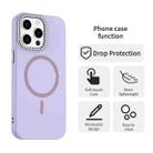 For iPhone 15 Pro Max Glitter Rhinestones Series Magsafe PC Hybrid TPU Phone Case(Purple) - 2