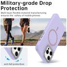 For iPhone 15 Pro Max Glitter Rhinestones Series Magsafe PC Hybrid TPU Phone Case(Purple) - 3