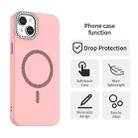 For iPhone 15 Plus Glitter Rhinestones Series Magsafe PC Hybrid TPU Phone Case(Red) - 2
