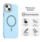 For iPhone 15 Plus Glitter Rhinestones Series Magsafe PC Hybrid TPU Phone Case(Blue) - 2