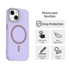For iPhone 15 Glitter Rhinestones Series Magsafe PC Hybrid TPU Phone Case(Purple) - 2