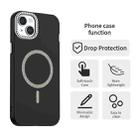 For iPhone 14 Glitter Rhinestones Series Magsafe PC Hybrid TPU Phone Case(Black) - 2