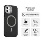 For iPhone 12 Glitter Rhinestones Series Magsafe PC Hybrid TPU Phone Case(Black) - 2