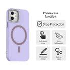 For iPhone 12 Glitter Rhinestones Series Magsafe PC Hybrid TPU Phone Case(Purple) - 2