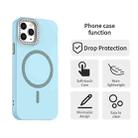For iPhone 11 Pro Max Glitter Rhinestones Series Magsafe PC Hybrid TPU Phone Case(Blue) - 2