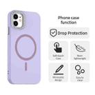 For iPhone 11 Glitter Rhinestones Series Magsafe PC Hybrid TPU Phone Case(Purple) - 2