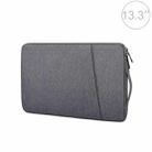 ND01D Felt Sleeve Protective Case Carrying Bag for 13.3 inch Laptop(Dark Grey) - 1