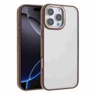 For iPhone 16 Pro Max Macaron PC Hybrid TPU Glossy Phone Case(Desert Gold) - 1