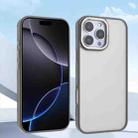 For iPhone 15 Plus / 14 Plus Macaron PC Hybrid TPU Glossy Phone Case(Grey) - 2