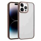 For iPhone 14 Pro Max Macaron PC Hybrid TPU Glossy Phone Case(Desert Gold) - 1
