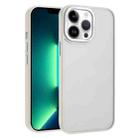 For iPhone 13 Pro Macaron PC Hybrid TPU Glossy Phone Case(White) - 1