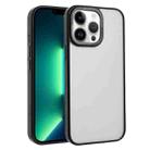 For iPhone 13 Pro Macaron PC Hybrid TPU Glossy Phone Case(Black) - 1