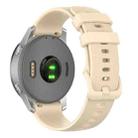 22mm xDfind Small Plaid Solid Color Silicone Watch Band(Beige) - 1