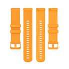 18mm For Garmin Venu 2S / Move 3S / Active S xDfind Small Plaid Solid Color Silicone Watch Band(Orange) - 3