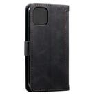 For iPhone 12 mini Retro Splicing Horizontal Flip Leather Case with Card Slots & Holder & Wallet(Black) - 3