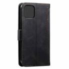 For iPhone 12 mini Retro Splicing Horizontal Flip Leather Case with Card Slots & Holder & Wallet(Black) - 3