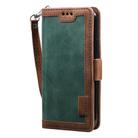 For iPhone 12 mini Retro Splicing Horizontal Flip Leather Case with Card Slots & Holder & Wallet(Green) - 2