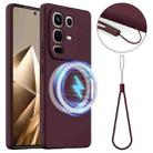 For Infinix Note 50 4G / 50 Pro 4G  Shockproof Silicone Magsafe Phone Case(Plum Color) - 1