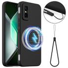 For Infinix GT 30 Pro Shockproof Silicone Magsafe Phone Case(Black) - 1