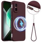 For Infinix GT 30 Pro Shockproof Silicone Magsafe Phone Case(Plum Color) - 1