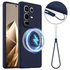 For Infinix Note 50 Pro+ Shockproof Silicone Magsafe Phone Case(Navy Blue) - 1