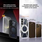For Samsung Galaxy S24 5G Cooling Hollow Metal Holder MagSafe Phone Case(Silver) - 2