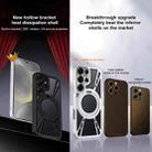 For Samsung Galaxy S24 Ultra 5G Cooling Hollow Metal Holder MagSafe Phone Case(Black) - 2