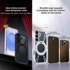 For Samsung Galaxy S25+ 5G Cooling Hollow Metal Holder MagSafe Phone Case(Silver) - 2