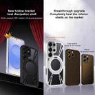 For Samsung Galaxy S25 Ultra 5G Cooling Hollow Metal Holder MagSafe Phone Case(Silver) - 2