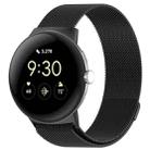 For Google Pixel Watch 3 45mm xDfind Milanese Metal Magnetic Watch Band(Black) - 1