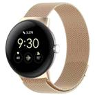 For Google Pixel Watch 3 45mm xDfind Milanese Metal Magnetic Watch Band(Champagne Gold) - 1