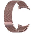 For Google Pixel Watch 3 45mm xDfind Milanese Metal Magnetic Watch Band(Pink) - 2