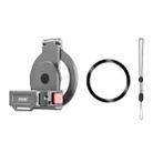 For DJI Osmo Pocket 3 BRDRC Smartphone Teleprompter Stand Desktop Clamp Cold Shoe Extension Mount(Dark Grey) - 2