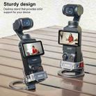 For DJI Osmo Pocket 3 BRDRC Smartphone Teleprompter Stand Desktop Clamp Cold Shoe Extension Mount(Dark Grey) - 4
