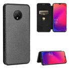 For Doogee X95 Carbon Fiber Texture Horizontal Flip TPU + PC + PU Leather Case with Card Slot & Lanyard(Black) - 1