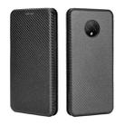 For Doogee X95 Carbon Fiber Texture Horizontal Flip TPU + PC + PU Leather Case with Card Slot & Lanyard(Black) - 2
