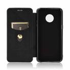 For Doogee X95 Carbon Fiber Texture Horizontal Flip TPU + PC + PU Leather Case with Card Slot & Lanyard(Black) - 3