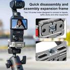 For DJI Osmo Pocket 3 BRDRC Quick Assembly Multi-function Cold Shoe Extension Mount(Dark Grey) - 3