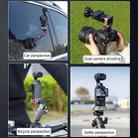 For DJI Osmo Pocket 3 BRDRC Quick Assembly Multi-function Cold Shoe Extension Mount(Dark Grey) - 7