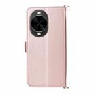 For Huawei nova 14 5G Multifunctional 6-Card Slots Leather Phone Case with Wrist Strap(Pink) - 3