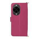 For Huawei nova 14 Pro 5G Multifunctional 6-Card Slots Leather Phone Case with Wrist Strap(Rose Red) - 3