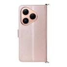 For Huawei Pura 80 5G Multifunctional 6-Card Slots Leather Phone Case with Wrist Strap(Pink) - 3