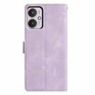 For Redmi 13C 4G Triangles Embossed Leather Phone Case(Purple) - 3