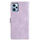 For Redmi Note 12 Pro 5G Triangles Embossed Leather Phone Case(Purple) - 3