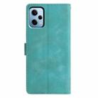 For Redmi Note 12 Pro 5G Triangles Embossed Leather Phone Case(Green) - 3