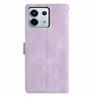 For Redmi Note 13 Pro 5G Triangles Embossed Leather Phone Case(Purple) - 3